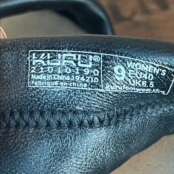 KURU Coda Mesa jet black Black Women's Sandals - Picture 10 of 10